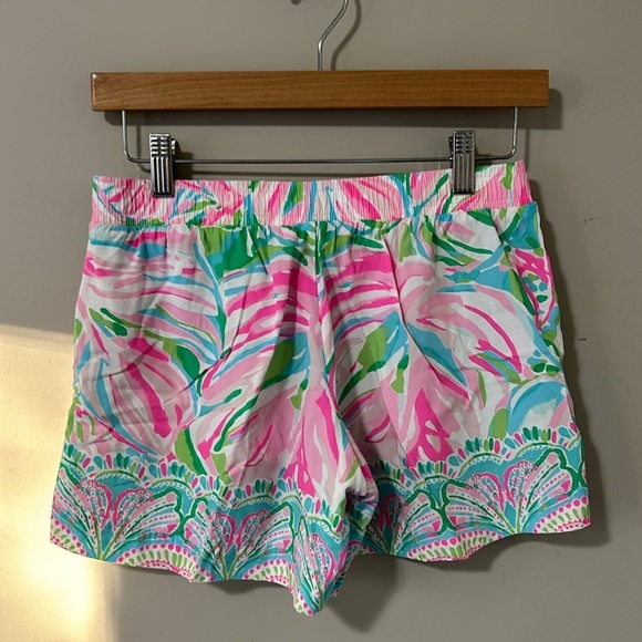 Lilly Pulitzer Katia Short Croc My World Tropical Hawaiian Cruise Vacation Sz XS - Picture 7 of 12